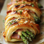 Asperges ham kaas bladerdeeg rolletjes – makkelijk bladerdeeg recept voor brunch, borrel of feest. Snel, smaakvol en indrukwekkend