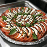 Caprese salade – klassiek Italiaans gerecht met tomaat, mozzarella en basilicum, perfect als voorgerecht of zomerse lunch