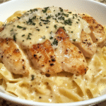 Crockpot Knoflook Parmezaan Kip Pasta – Romige slowcooker maaltijd met kip, kaas en knoflook. Perfect voor drukke doordeweekse dagen.
