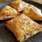 Ham en Kaas Bladerdeeggebakjes – snel, knapperig en heerlijk gevuld. Perfect voor lunch, borrel of snack. Probeer dit recept vandaag!