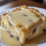 Ouderwetse broodpudding met vanillesaus recept – een romige klassieker uit de oven, perfect voor restjes brood en koude dagen