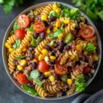 TacoPasta Salade – Kleurrijke pastasalade met taco vibes, perfect voor meal prep, drukke dagen of zomerse potlucks!