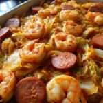 Baked Cabbage with Shrimp and Sausage