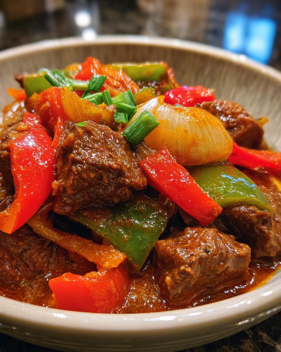 Beef Goulash with Bell Peppers and Onions - detail 4