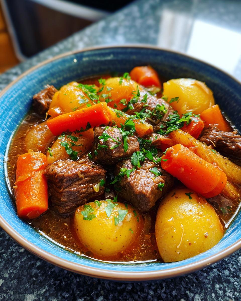 Beef Stew with Potatoes and Carrots - detail 2