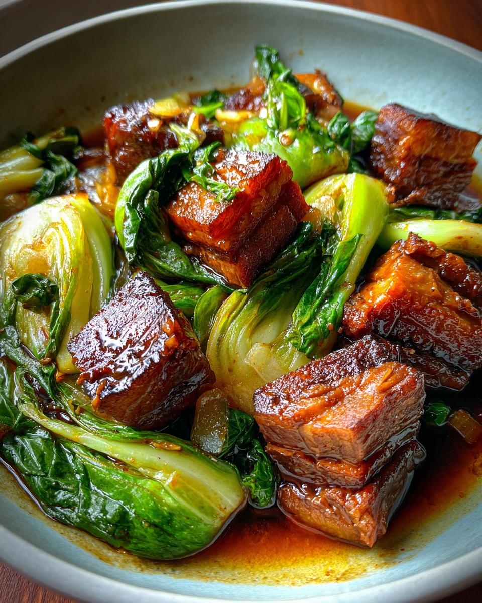Braised Pork Belly with Napa Cabbage - detail 4