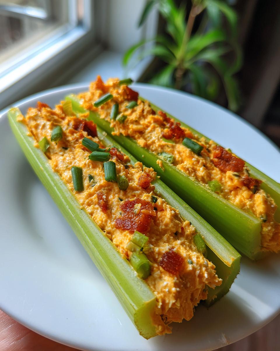 Cheddar Bacon Celery Sticks - detail 2