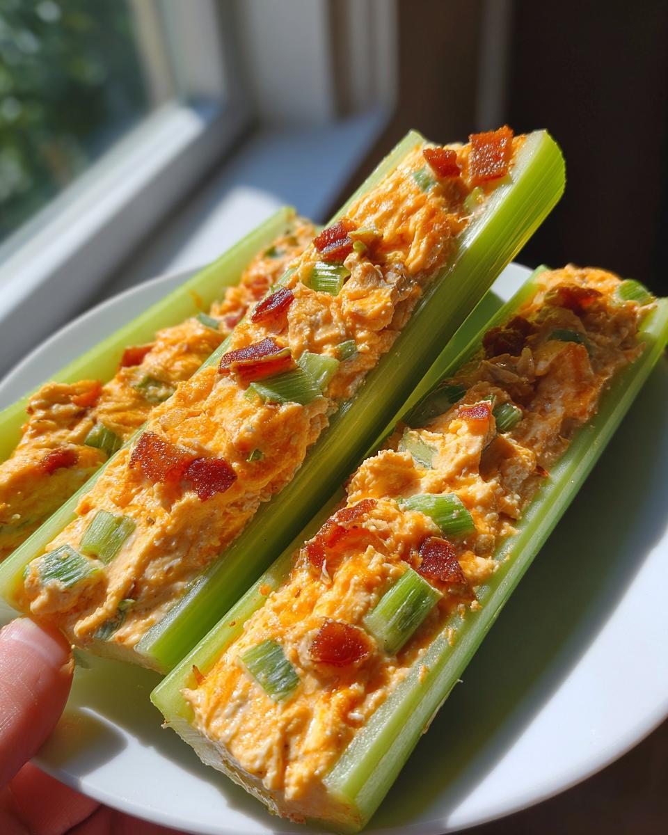 Cheddar Bacon Celery Sticks - detail 3