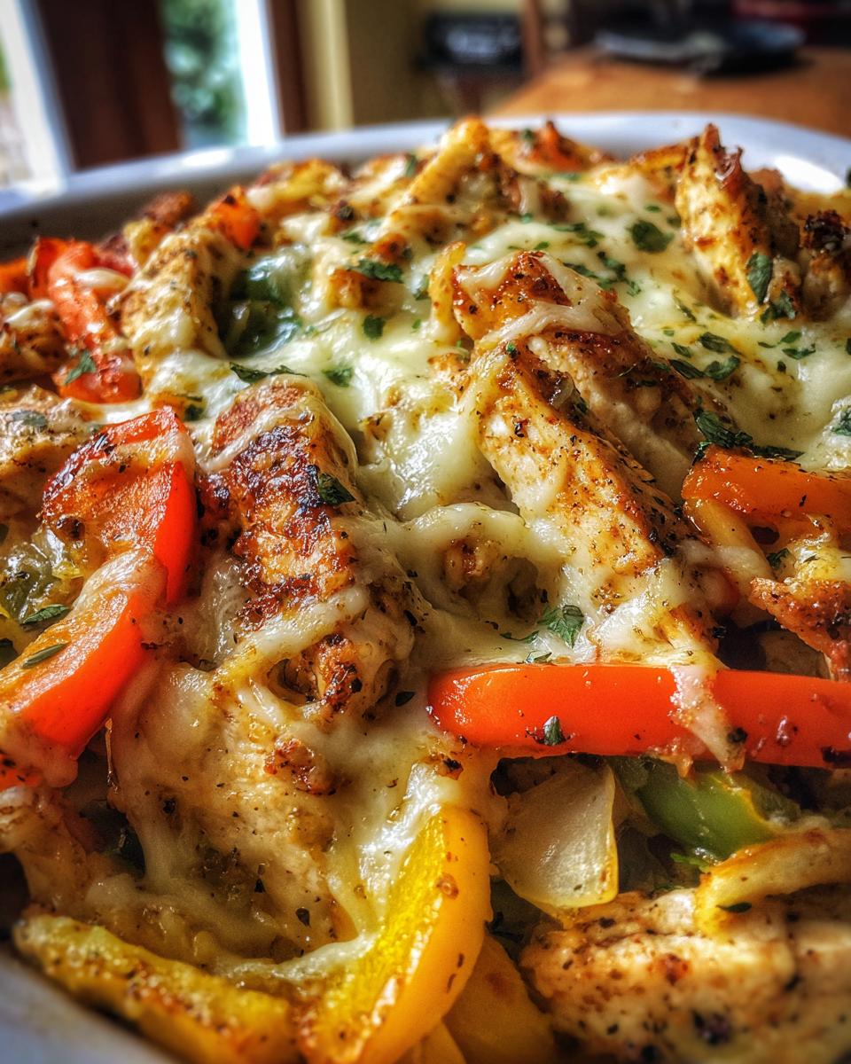 Cheesy Baked Fajita Chicken - detail 1