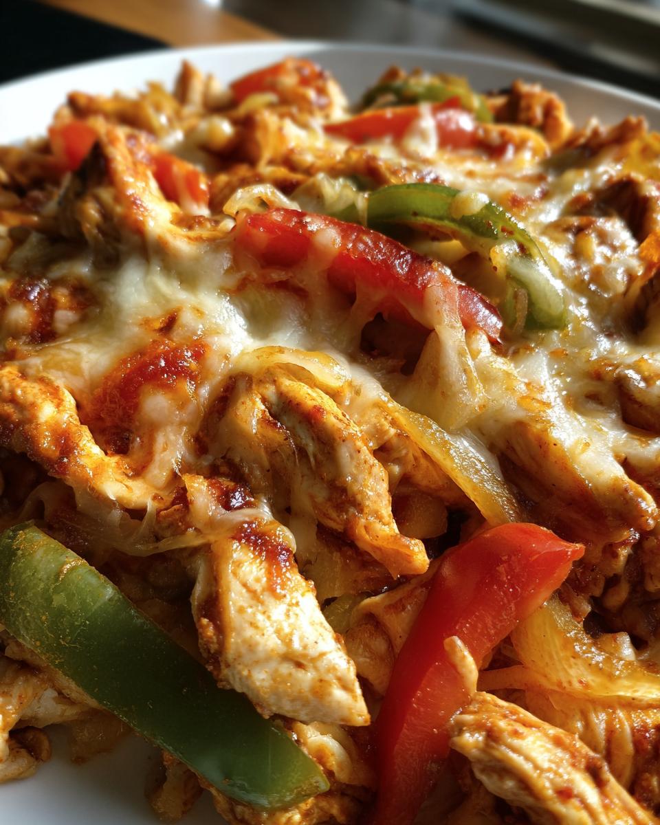 Cheesy Baked Fajita Chicken - detail 2