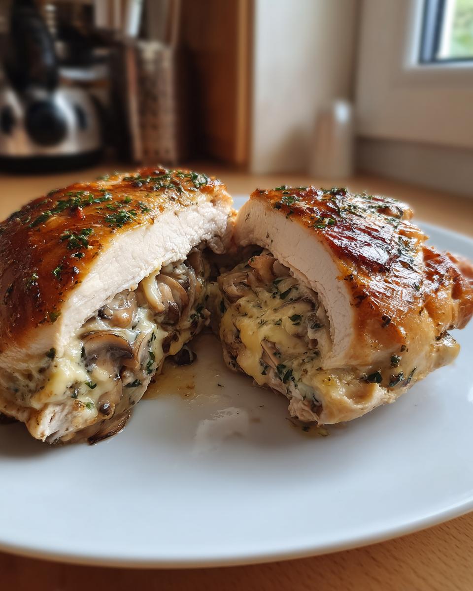 Cheesy Garlic Butter Mushroom-Stuffed Chicken - detail 5