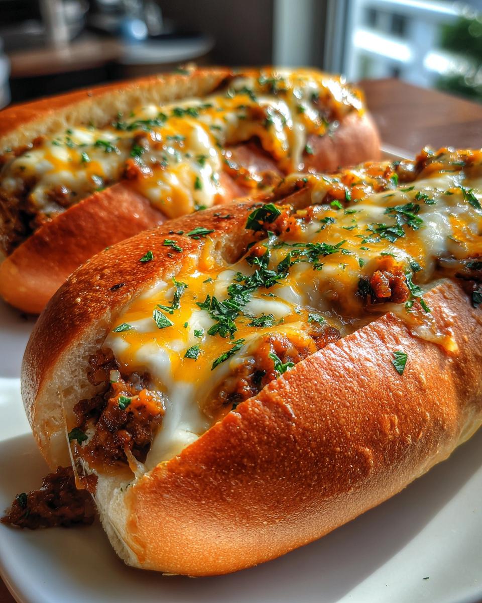 Cheesy Taco Baguettes - detail 1