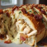 Chicken Bacon Ranch Stuffed Bread