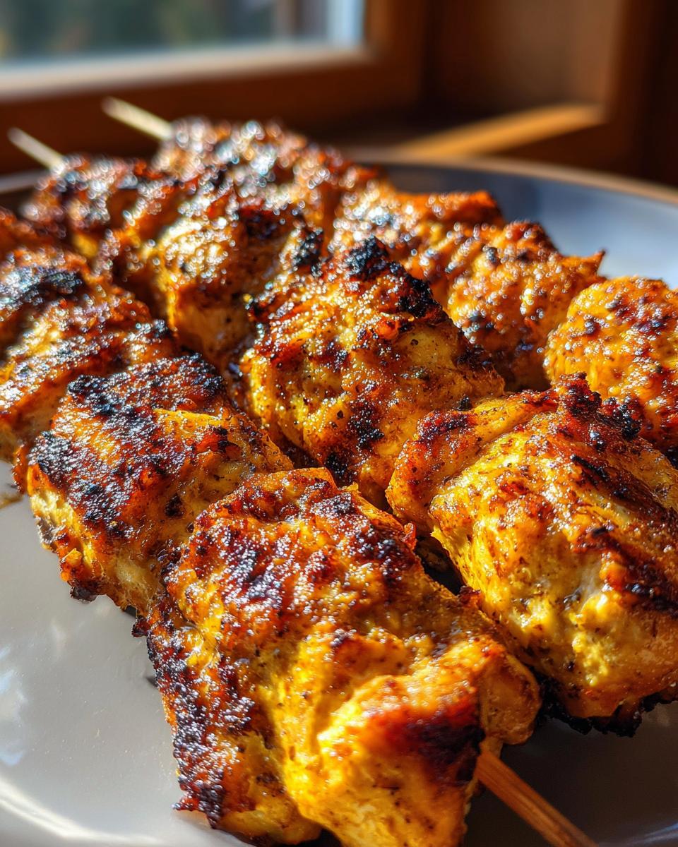 Chicken Skewers with Garlic and Parmesan - detail 4