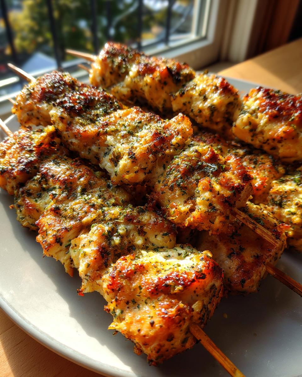 Chicken Skewers with Garlic and Parmesan - detail 5