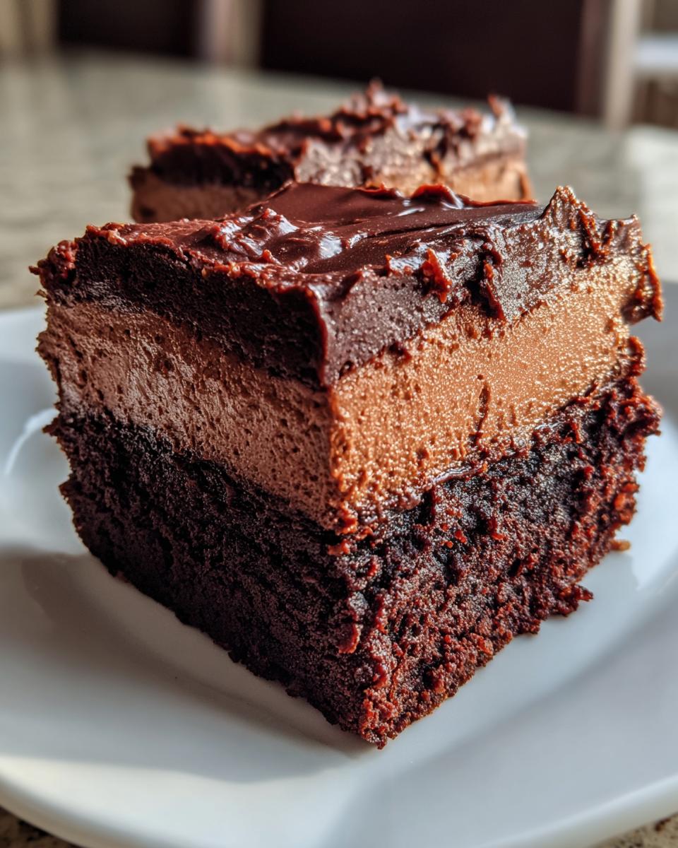 Chocolade Mousse Brownie Repen - detail 3