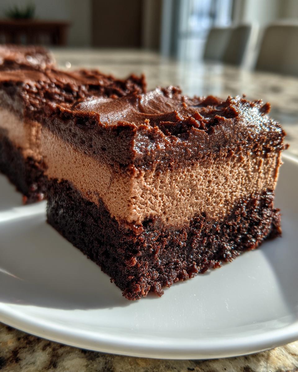 Chocolade Mousse Brownie Repen - detail 6