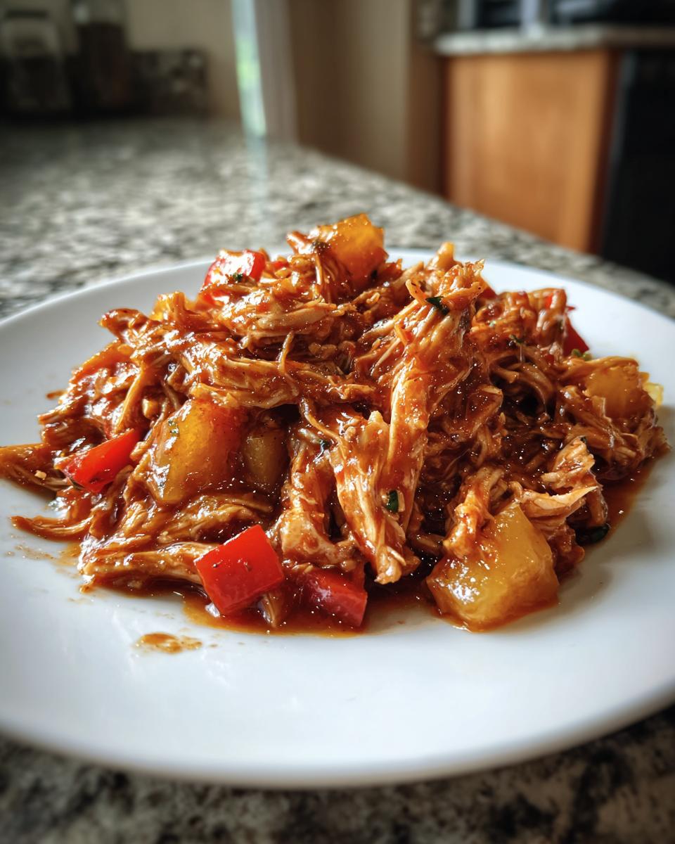 Crockpot Pineapple BBQ Chicken - detail 1