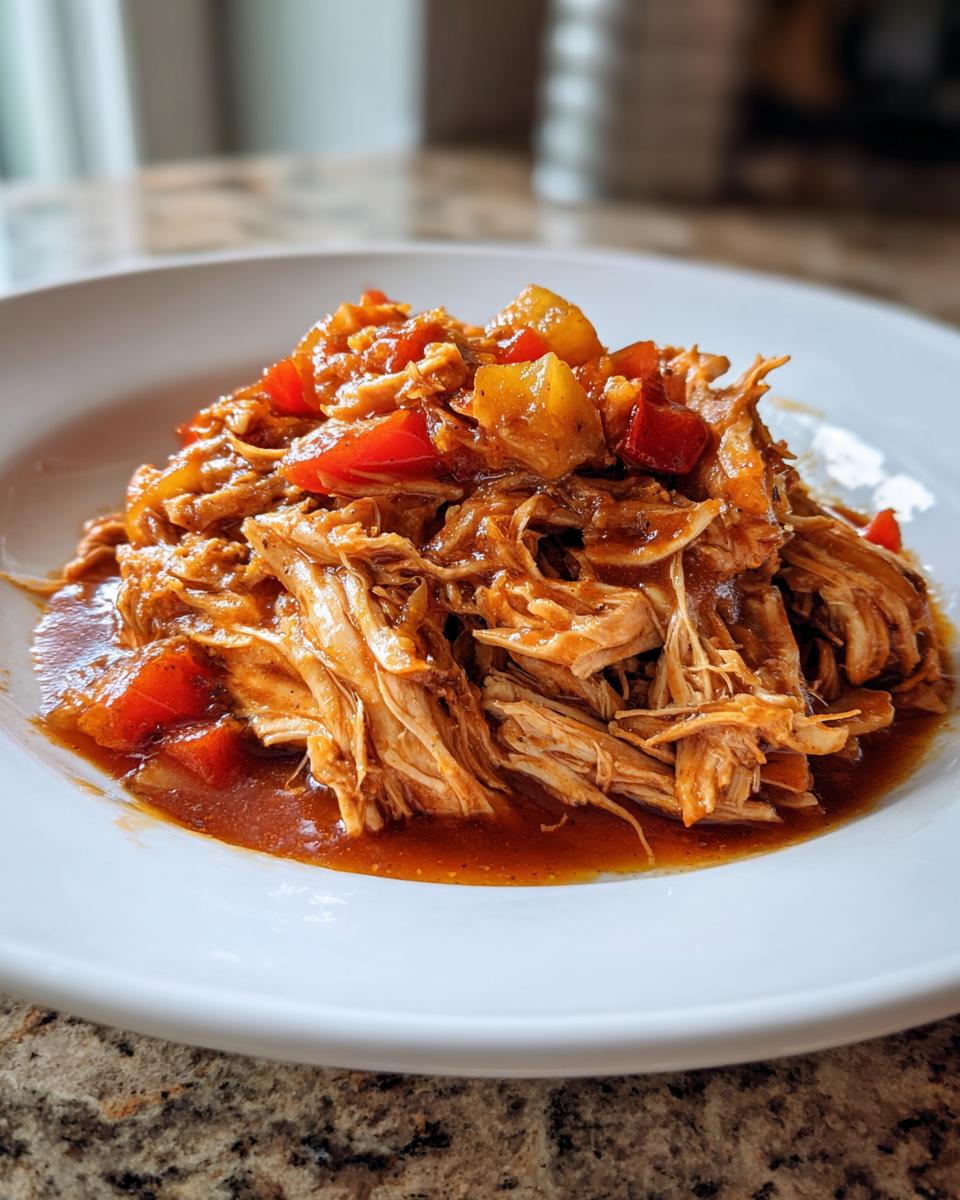 Crockpot Pineapple BBQ Chicken - detail 2