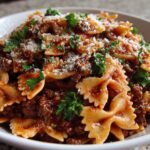 Eén-Pan Rundvlees Strikpasta