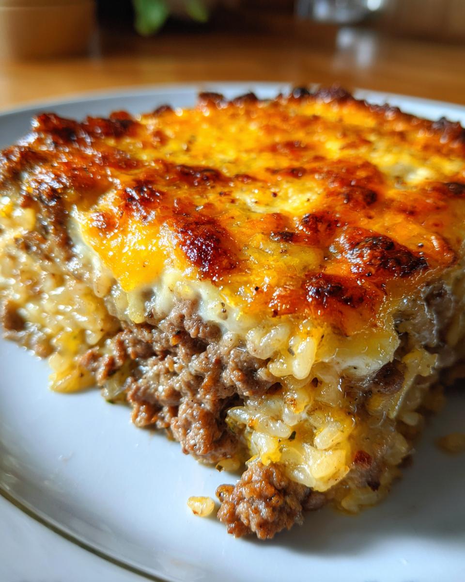 French Onion Ground Beef and Rice Casserole - detail 1
