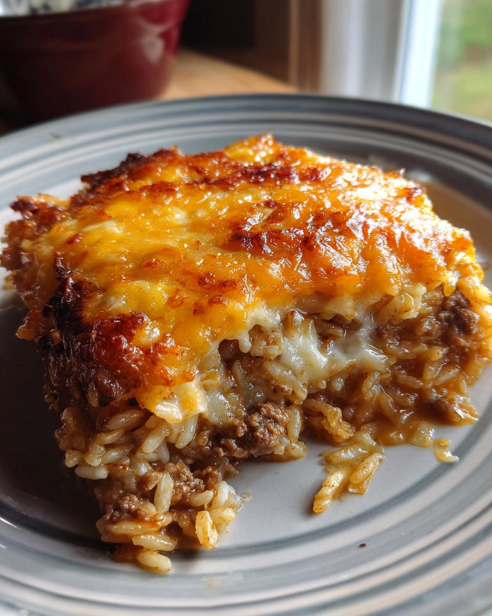 French Onion Ground Beef and Rice Casserole - detail 3