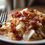Gebakken Kool met Spek, Ui en Knoflook