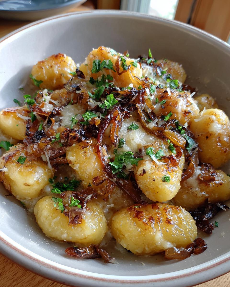Goudgebakken Gnocchi met Gekarameliseerde Uien & Gruyère - detail 7