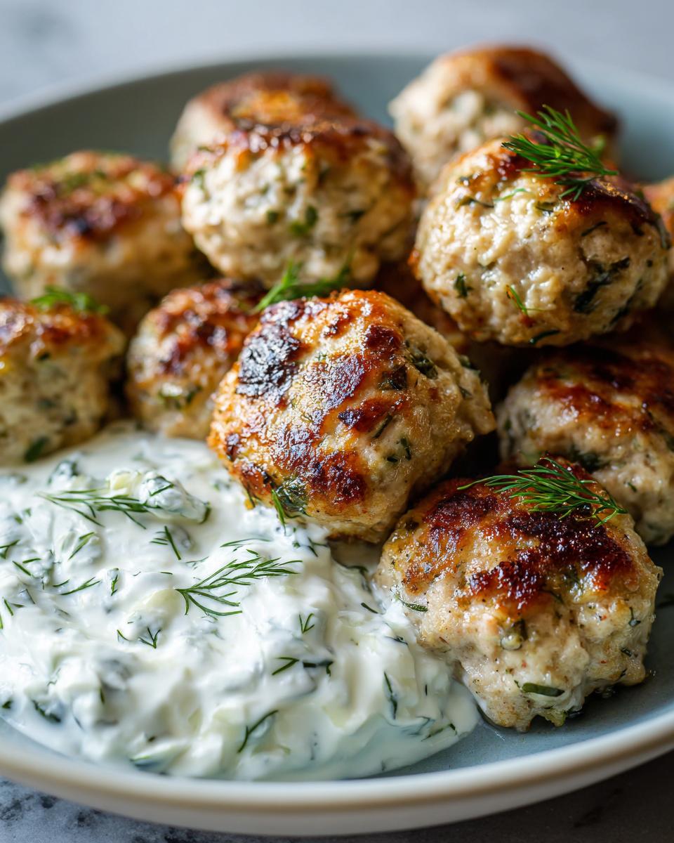 Griekse Kipgehaktballen met Zelfgemaakte Tzatziki Saus - detail 4