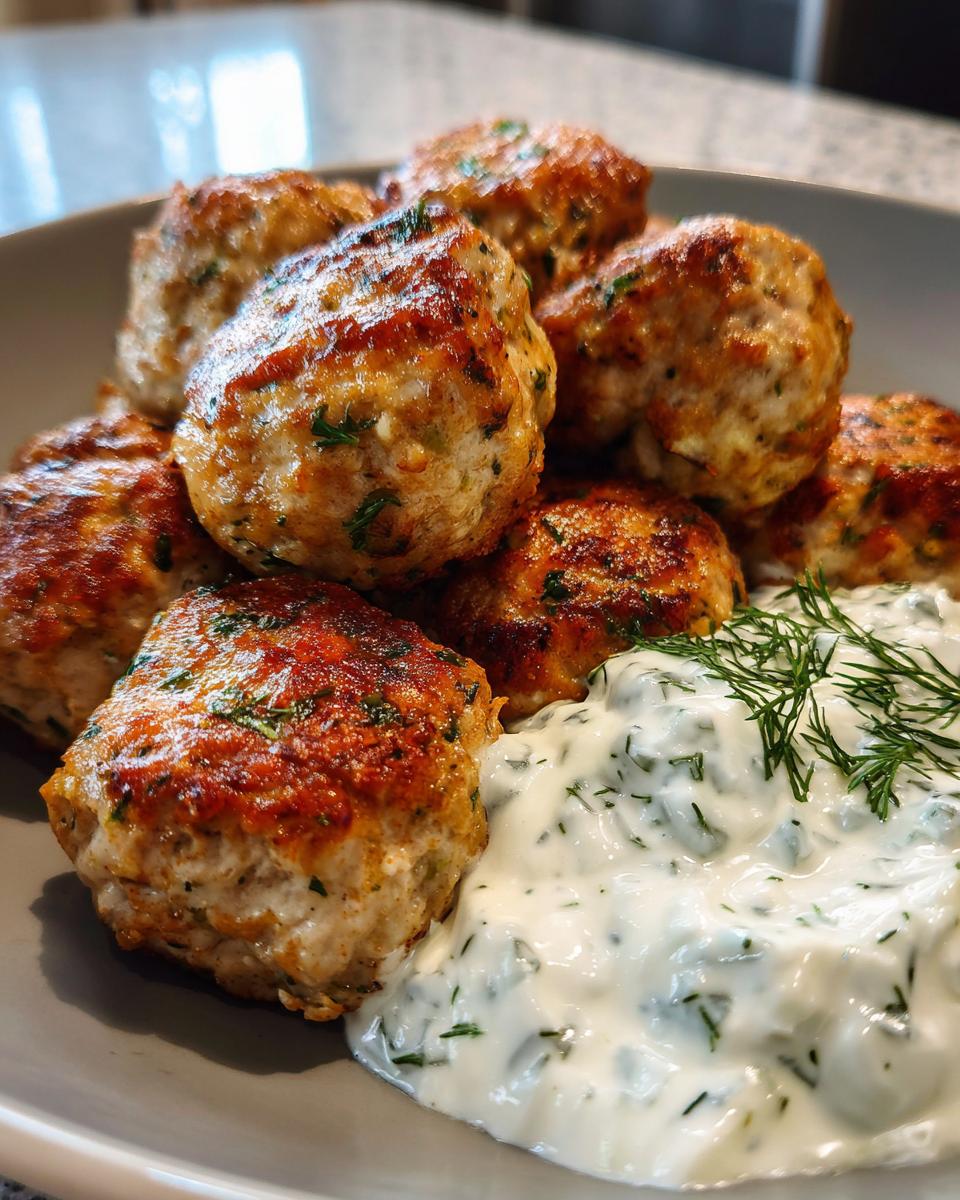 Griekse Kipgehaktballen met Zelfgemaakte Tzatziki Saus - detail 5