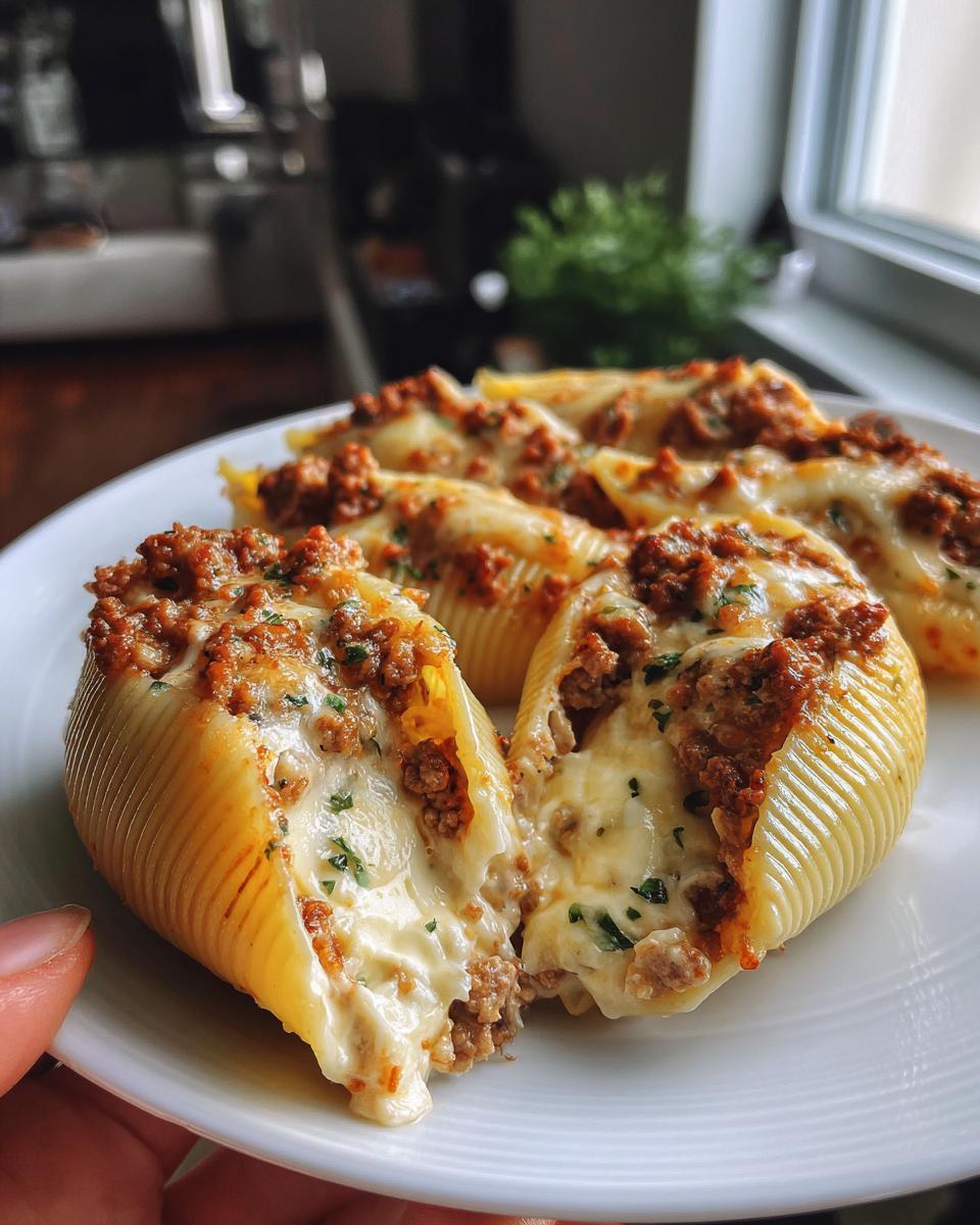 Ground Beef Stuffed Shells with Creamy Ricotta Filling - detail 2