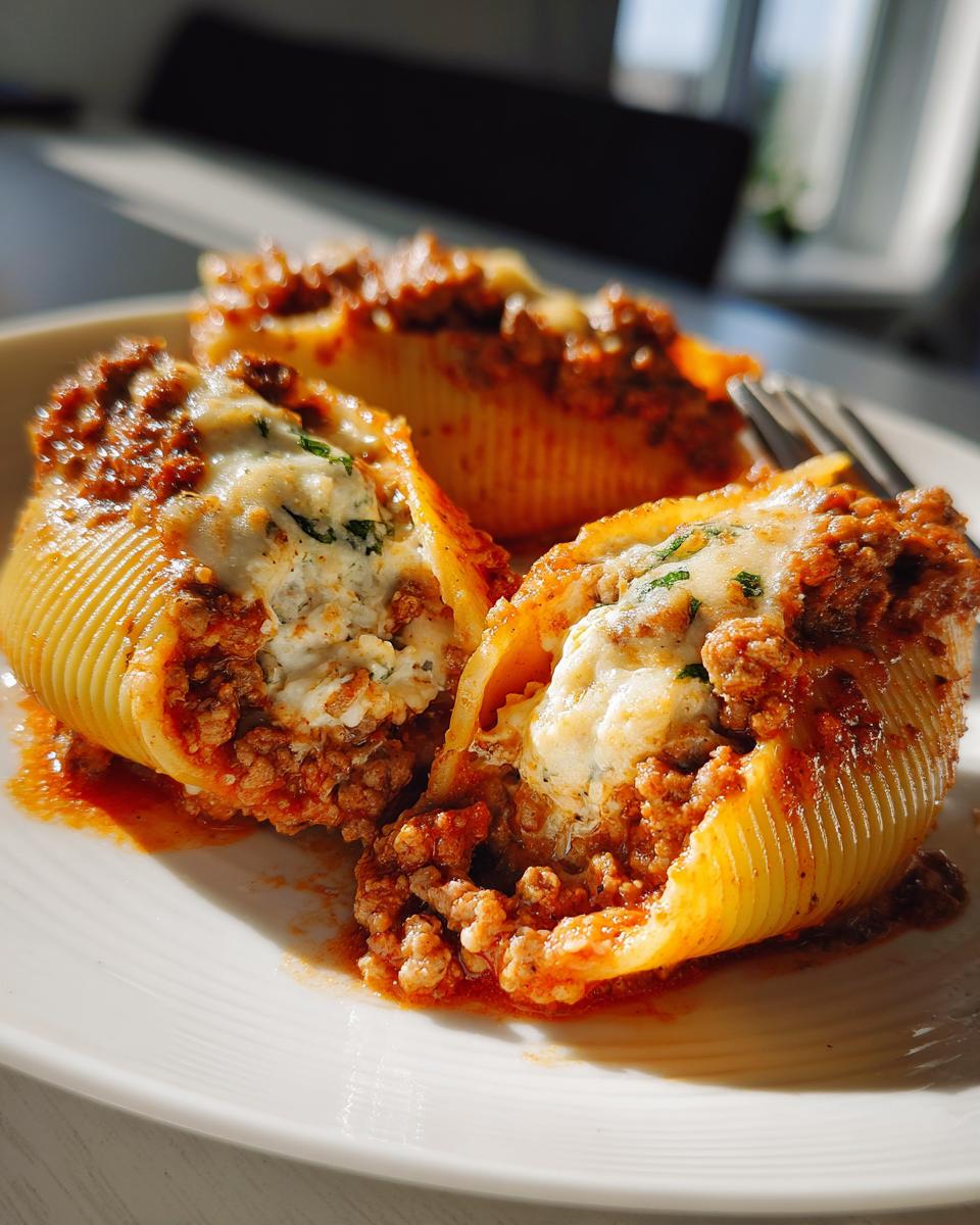 Ground Beef Stuffed Shells with Creamy Ricotta Filling - detail 3
