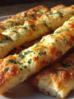 Homemade Cheese Garlic Breadsticks