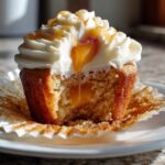 Honey Peach Cream Cheese Cupcakes