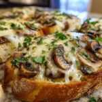 Kaasachtige Champignon en Knoflook Toasts
