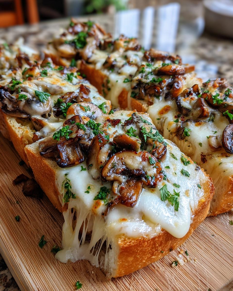 Kaasachtige Champignon en Knoflook Toasts - detail 7