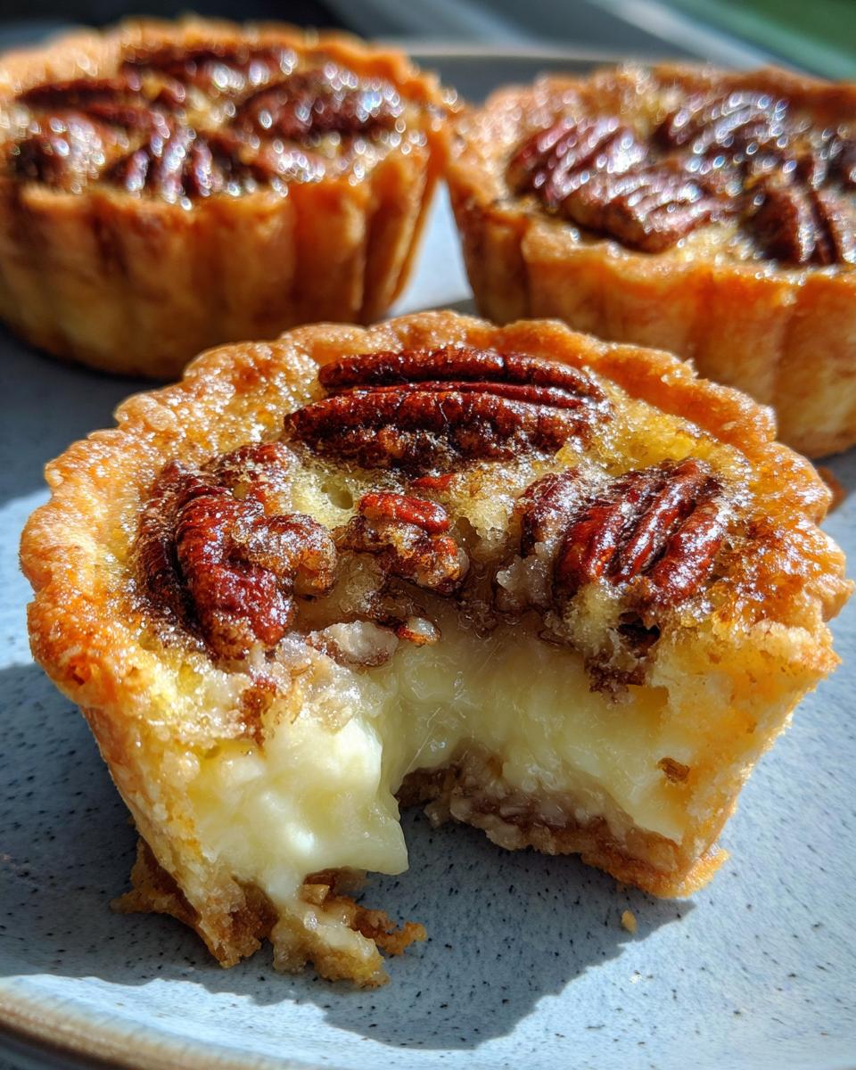 Keto Butter Tarts with Pecans - detail 1