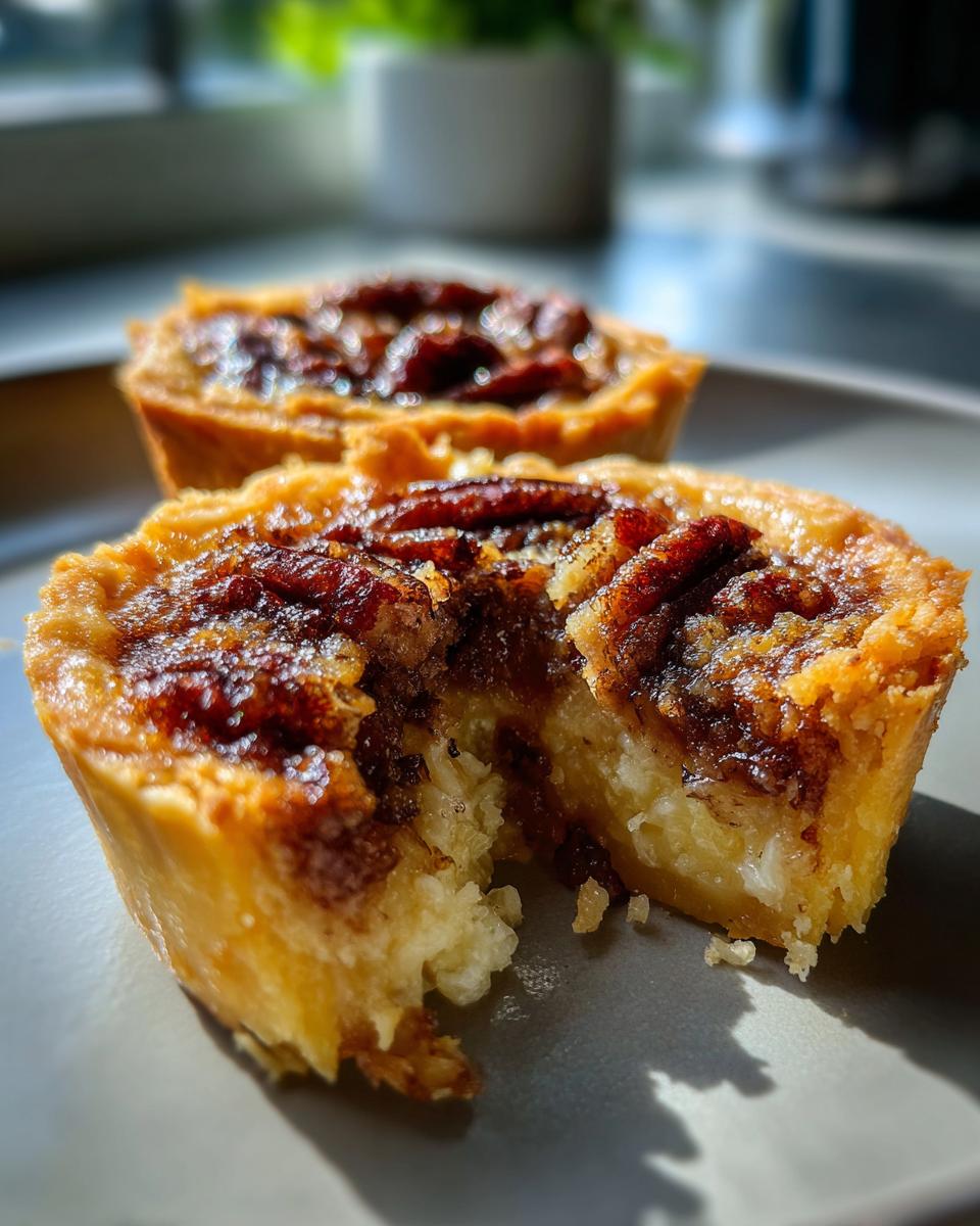 Keto Butter Tarts with Pecans - detail 3
