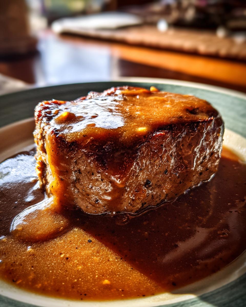 Keto Hamburger Steak with Gravy - detail 1
