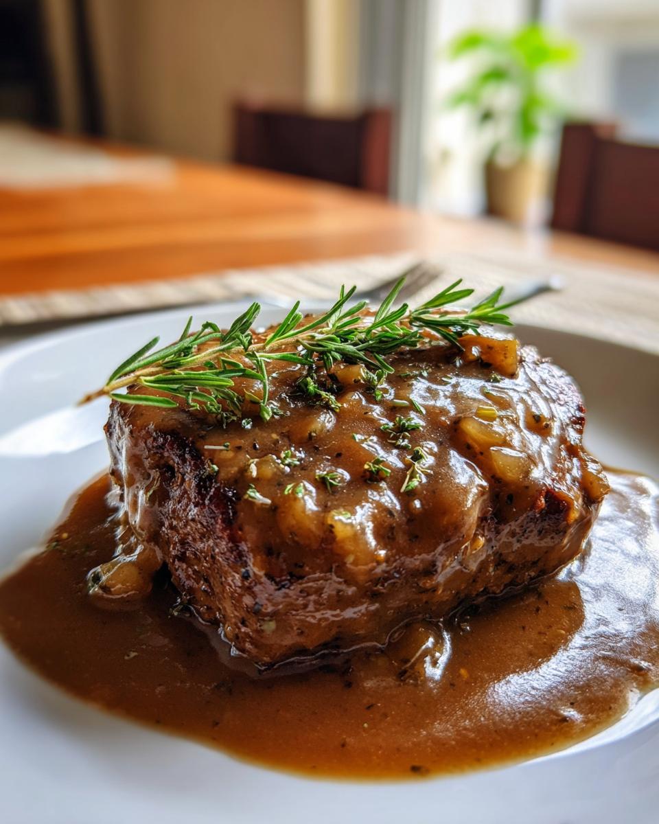 Keto Hamburger Steak with Gravy - detail 4
