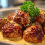 Kipgehaktballetjes met Romige Mosterdsaus