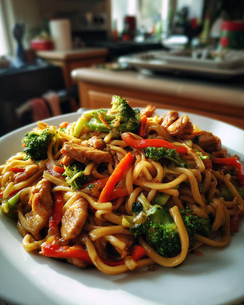Knoflook Kip Lo Mein Roerbak - detail 4