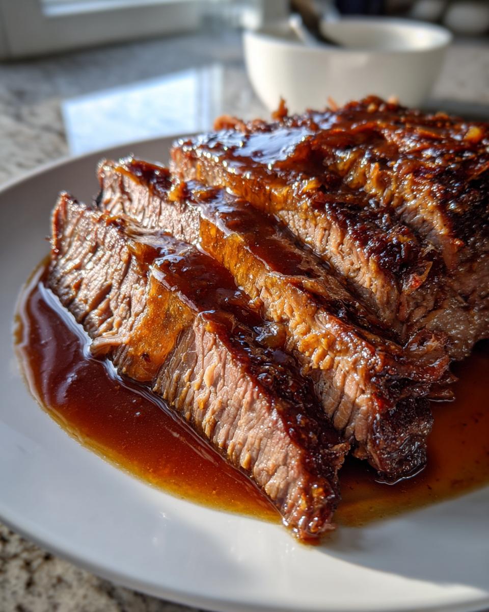 Langzaam Gekookt Rundvlees Brisket - detail 1
