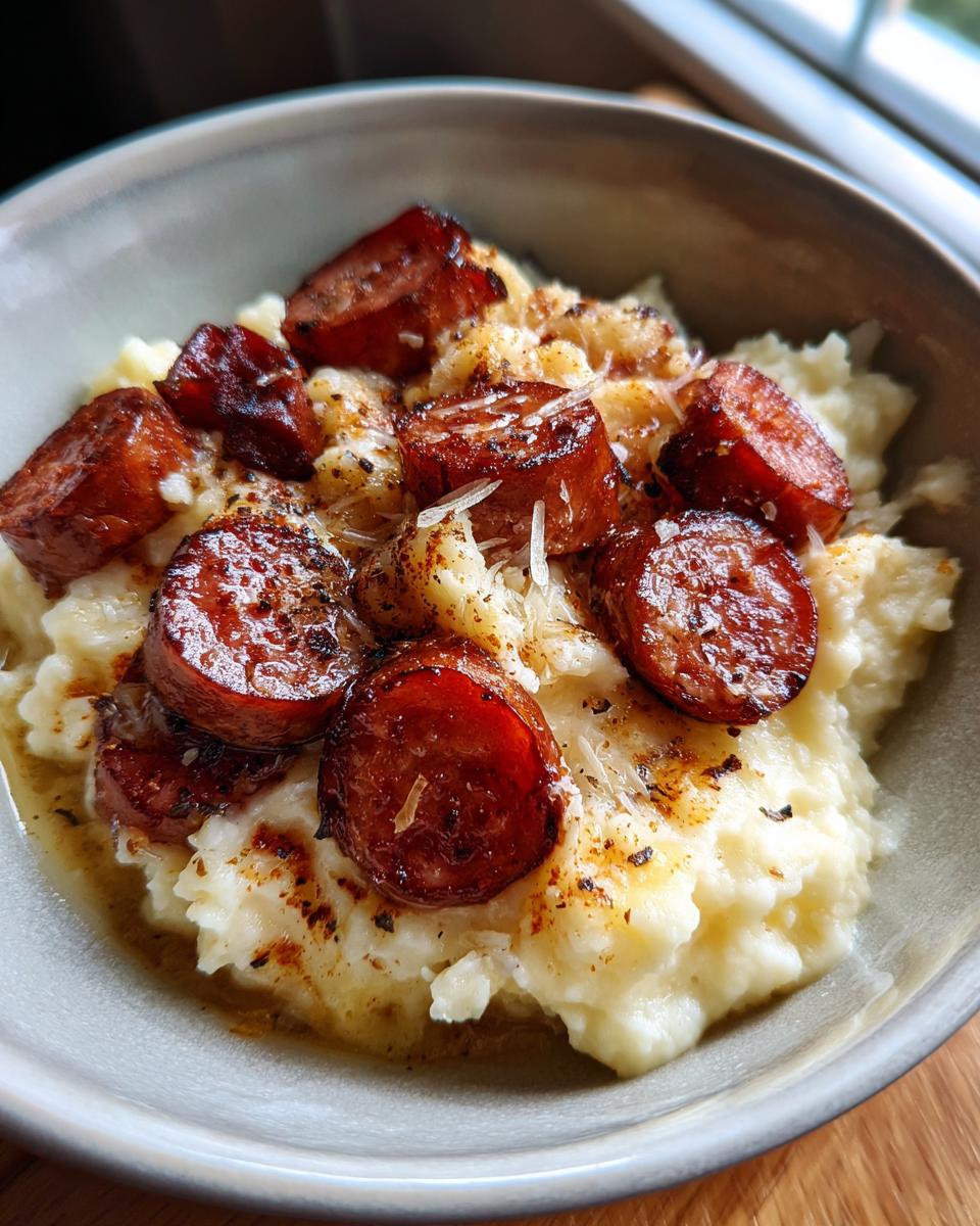 Mashed Potatoes with Smoked Sausage - detail 1
