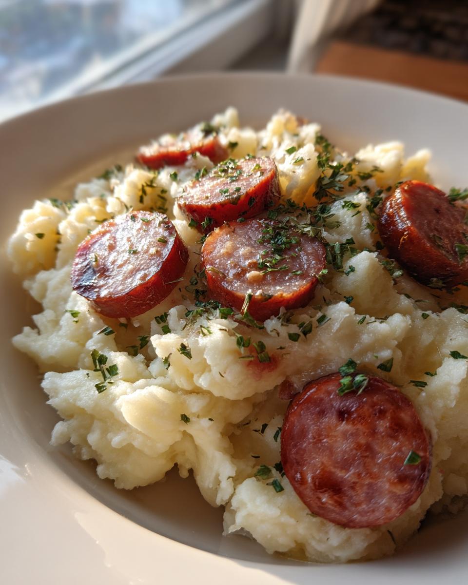 Mashed Potatoes with Smoked Sausage - detail 3