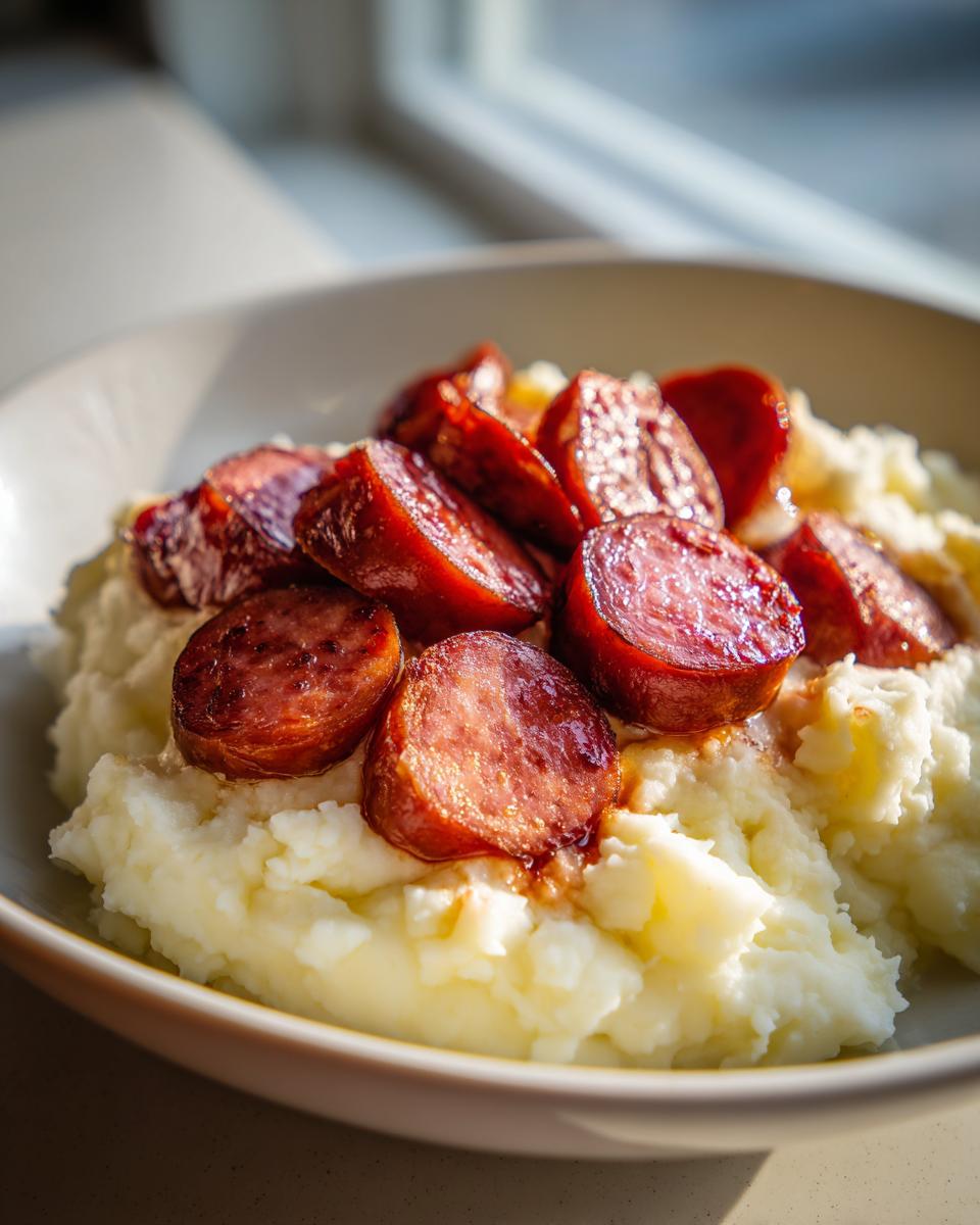 Mashed Potatoes with Smoked Sausage - detail 4