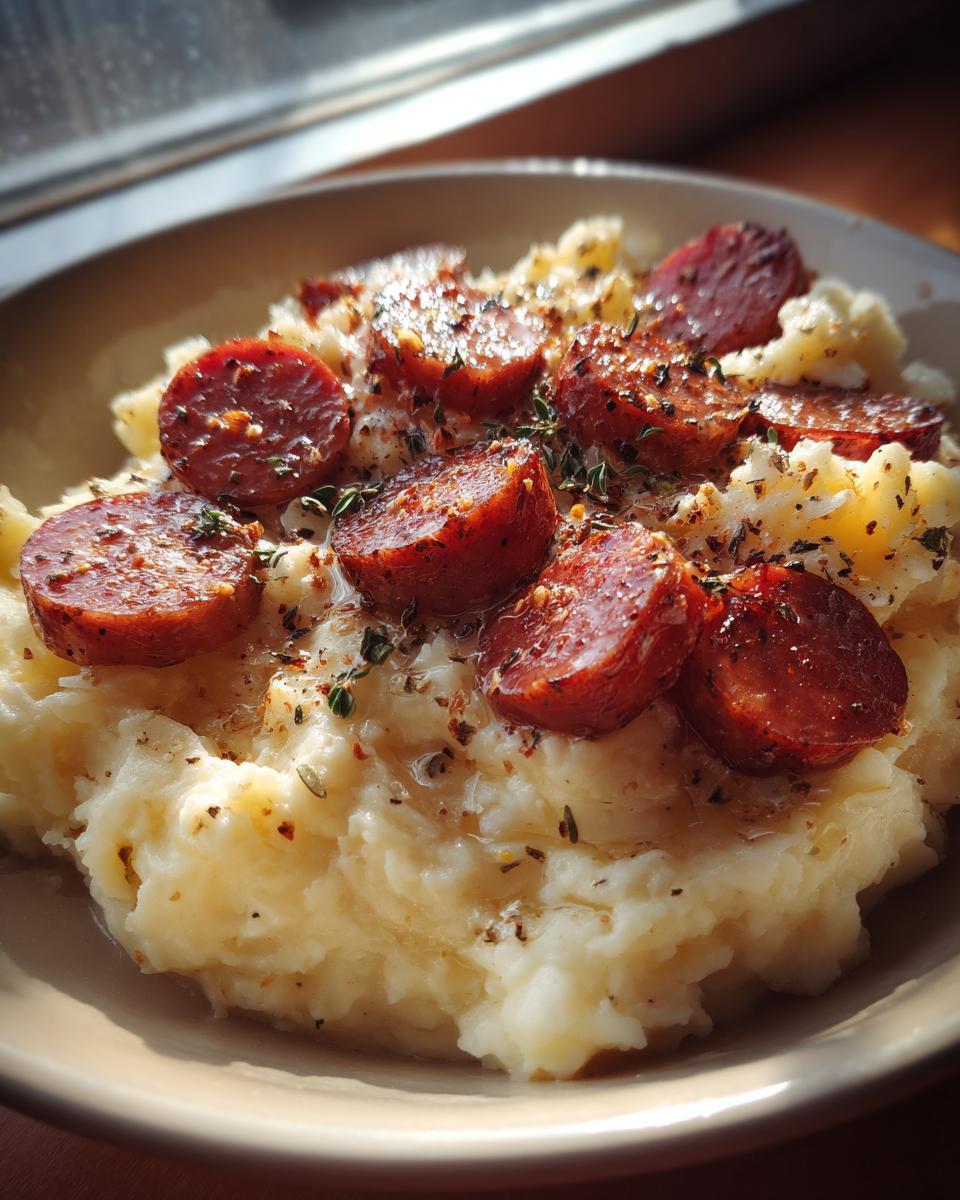 Mashed Potatoes with Smoked Sausage - detail 5