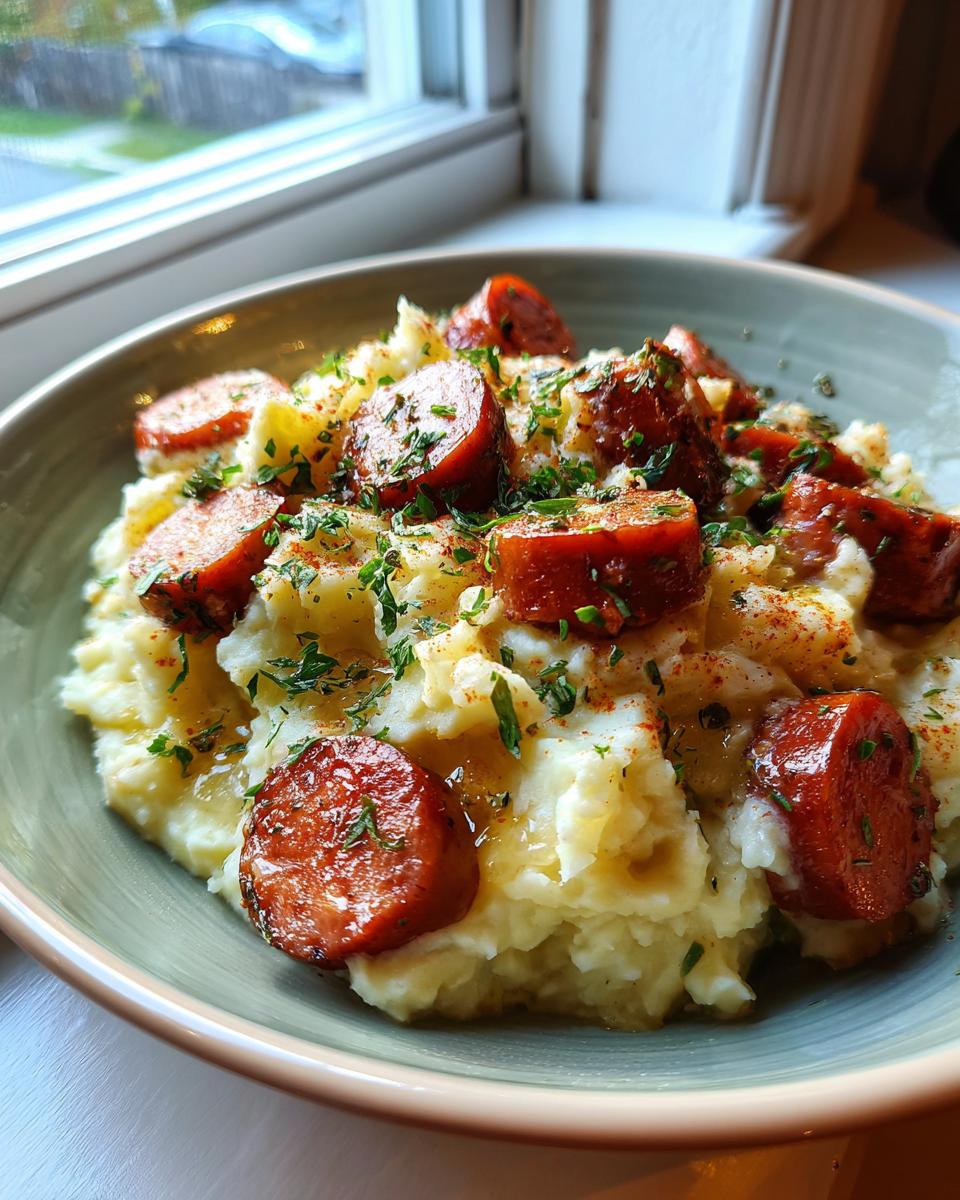 Mashed Potatoes with Smoked Sausage - detail 6