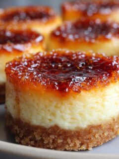 Mini Crème Brûlée Cheesecakes