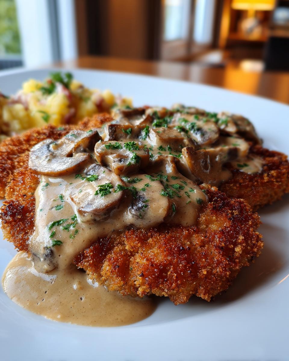 Mushroom Cream Schnitzel - detail 2